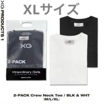 XG 공식 굿즈 Crew Neck Tee M 블랙만 미사용 새상품