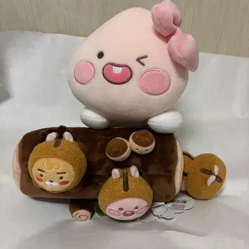 카카오프렌즈 봉제 인형 2개 세트 피치