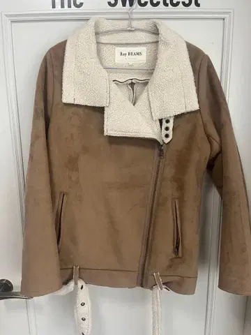 Ray BEAMS 브라운 무스탕 코트 사이즈 1