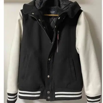 최종 할인 BEAMS 멜톤 후드 바시티 자켓 S