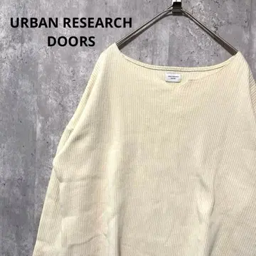 URBAN RESEARCH DOORS 리브 와이드 풀오버 니트 고급