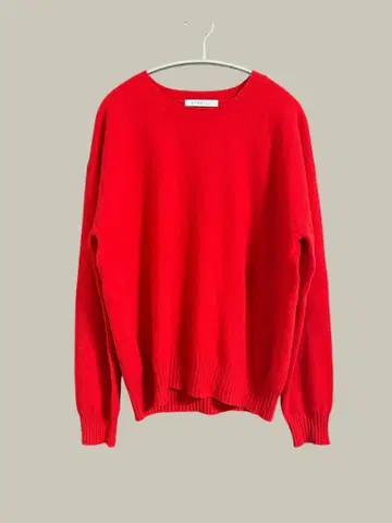 ETRE 리락시 캐시미어 니트 풀오버 RED