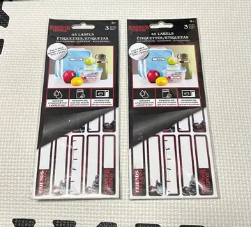 기묘한 이야기 라벨 45개입 새상품 2개 세트 씰 스티커