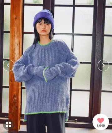 [MODE NORM CORE] 컬러 트리밍 크루 풀오버