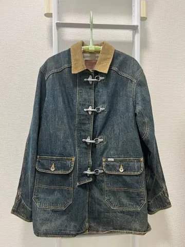 [레어] MEAMOSS 미모스 데님 파이어맨 자켓 토글 버튼