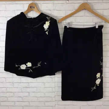 12.3 h20 CREATEUR 셋업 자수 빈티지 벨로아