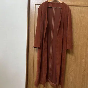 AMER I 브라운 코듀로이 롱 코트