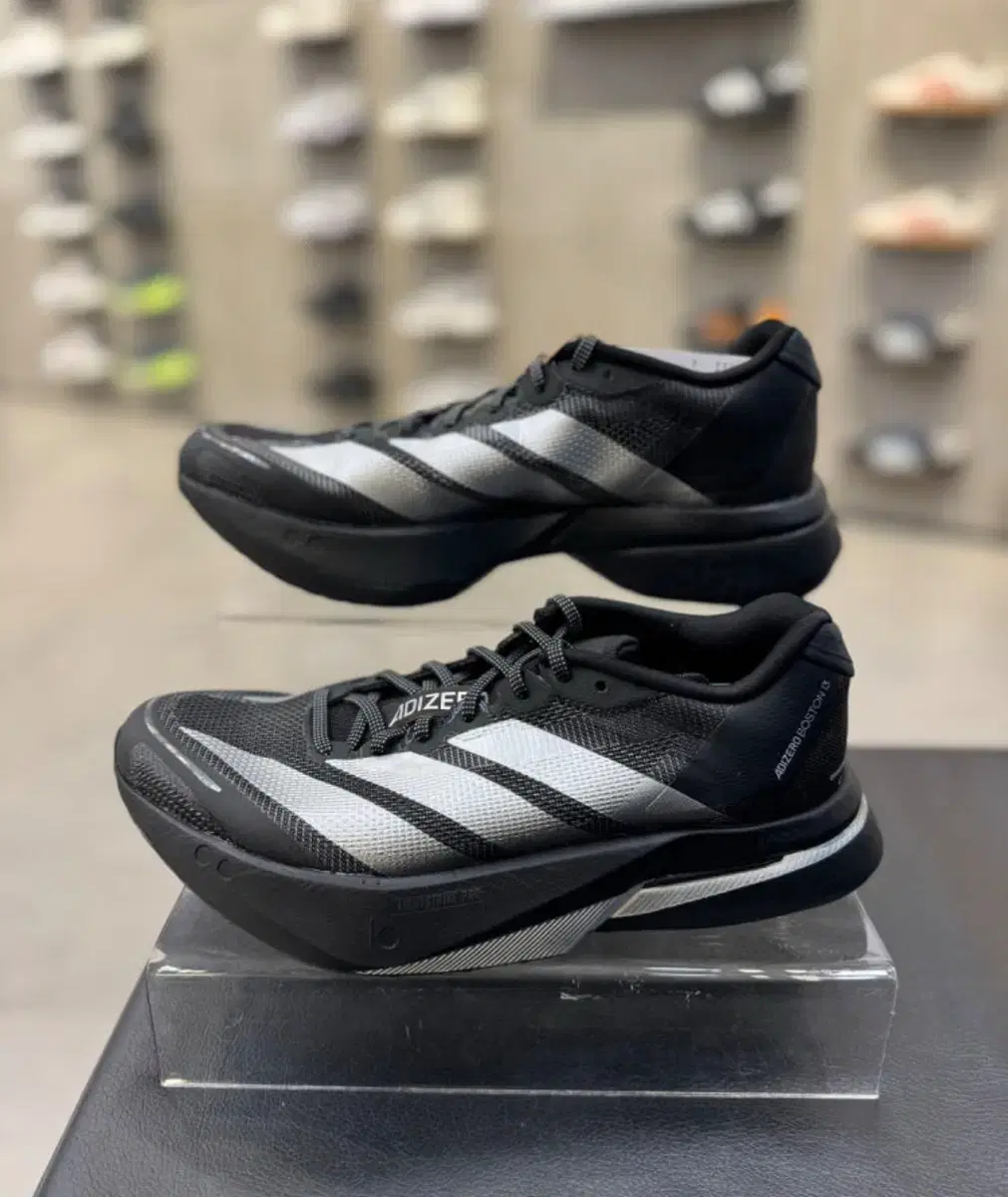 Adidas Running Shoes Adizero Boston 13 Black Silver 275