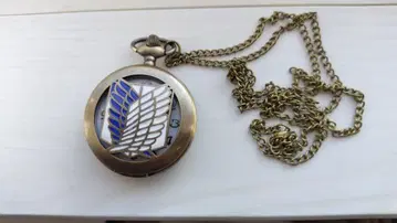 [ 새상품 작동품 ] 회중시계 진격의 거인 조사병단 앤티크풍