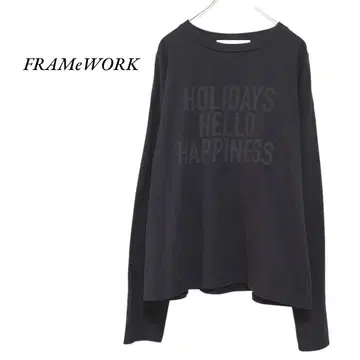 FRAMeWORK 3H 로고 셔츠 네이비 프레임워크