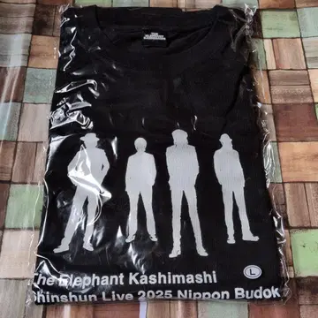 엘리펀트 카시마시 신춘 라이브 2025 T셔츠 L 사이즈 블랙