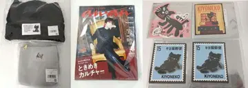 키요 키요 고양이 굿즈 7점 묶음 판매 니트 캡 파우치 등