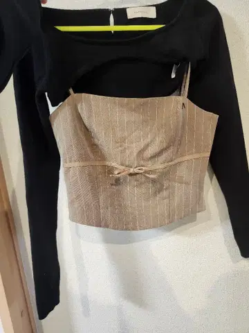 [ andmary ] Dany ribbon knit set up