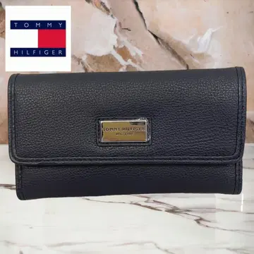Tommy Hilfiger 접이식 장지갑 (롱) 네이비