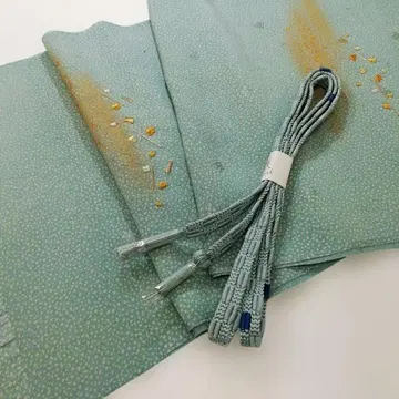 미사용 새상품 순수 실크 허리띠 오비 장식 천 세트 8