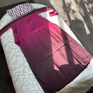 그라데이션 하카마 적자색 세트