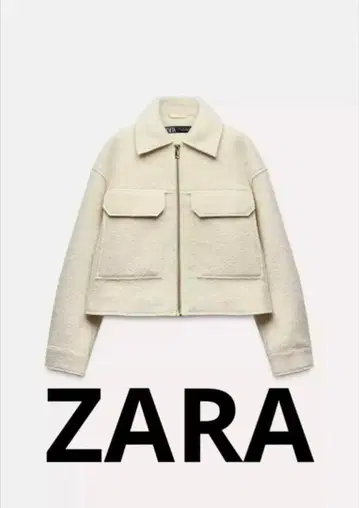ZARA 부클레 크롭 자켓