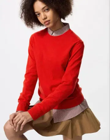 유니클로 캐시미어 크루넥 스웨터