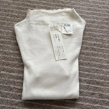 나카가와 마사시치 상점 유연한 면 레이어드 풀오버 화이트