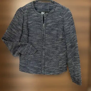 네이비 트위드 테일러드 자켓 졸업식 입학식 돌려입기 새상품