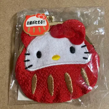 헬로키티 달마 가마구치 코인 케이스 헬로키티 다이컷 퍼스