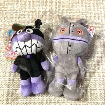 세균맨 다다단 봉제 인형 프리치이 비 2체 세트