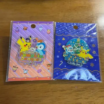 [ 귀중 ] 포켓몬 로고 핀즈 세트 ( 팽도리 & 피카츄 )