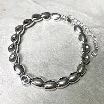 SILVER925 팔찌 체인 펄 팔찌