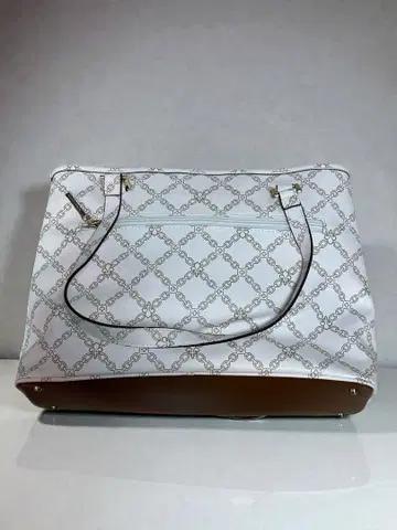 화이트 체인 패턴 숄더백