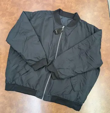 새상품 5L 남성용 충전솜 블루종 아우터 블랙 빅 사이즈