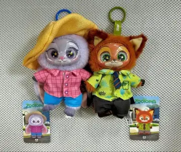 MINISO 주디 닉 주토피아 봉제 인형 키체인