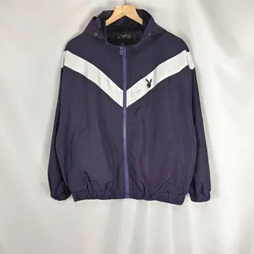 PLAY BOY 후드 나일론 자켓 M 퍼플 B4036