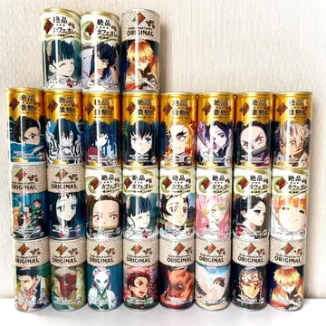 귀멸의 칼날 빈 캔 Dydo 다이도 커피 카페오레 마일드 슈거 묶음