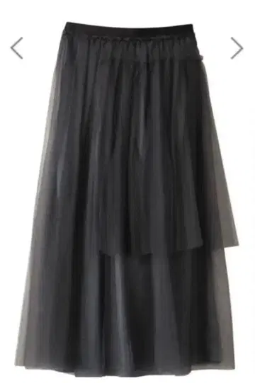 휴엘 뮤지엄 HLM 튤 새틴 스커트