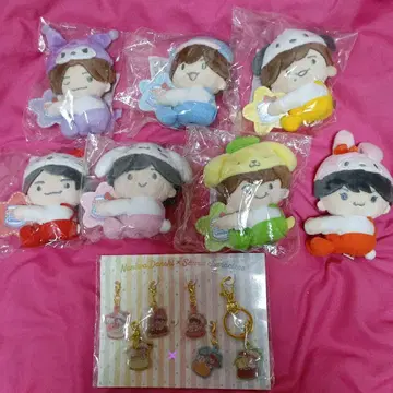 나니와단시 산리오 마스코트 클립 봉제 인형