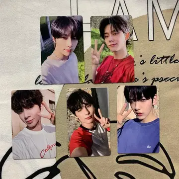 TXT LINE MUSIC 재생 캠페인 트레이딩 카드 5장