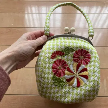 꽃무늬 자수 일본 의류용 백