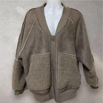 더블 클로젯 페이크 무스탕 보아 블루종 리버서블 프리 사이즈