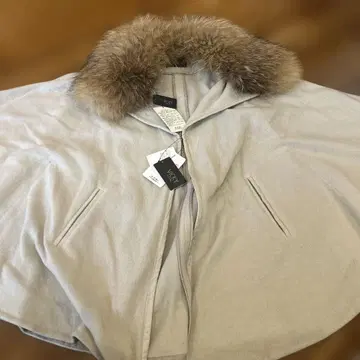 택 포함 미사용 새상품 vicky 비키 베이지 판초 케이프 코트