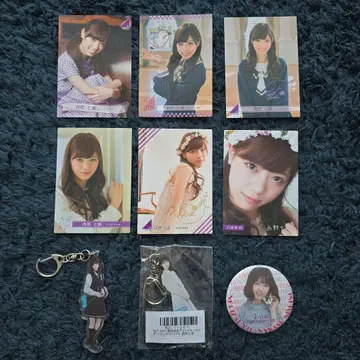 노기자카46 니시노 나나세 트레이딩 카드 아크릴 키링 캔뱃지