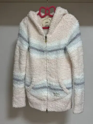 [ gelato pique ] 컬러풀 보더 후드티 [ 미착용 ]