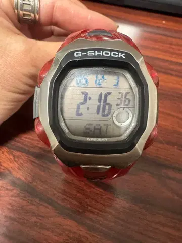G-SHOCK 디지털 워치 레드 WR20BAR 새상품 배터리