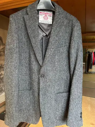 ROSSO 트위드 헤링본 블레이저