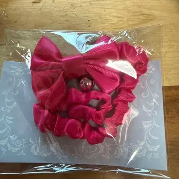 핑크 리본 헤어 액세서리