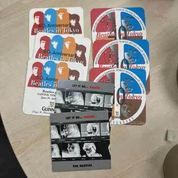 비틀즈 종이 소재 코스터 3종 8매 세트