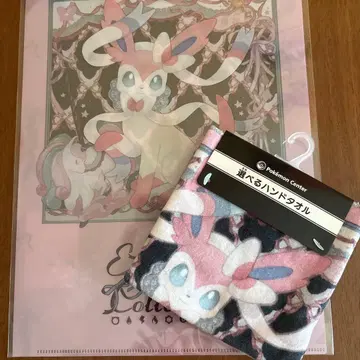 클리어 파일 이브이 컬렉션 포켓몬 센터 핸드 타월