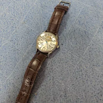 SONY 자동 와인딩 손목시계 실버/브라운