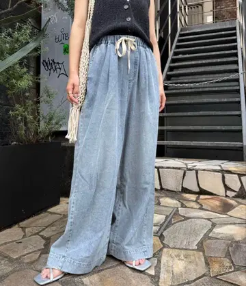 스타일업 부드러운 와이드 이지 팬츠