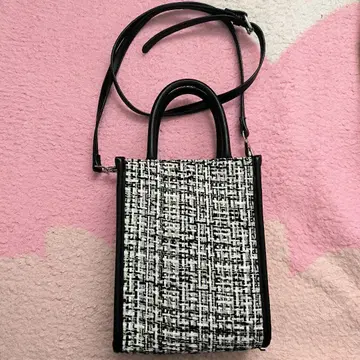트위드 미니 숄더백