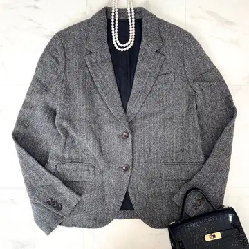 새상품급 마가렛호웰 울 헤링본 2버튼 테일러드 자켓 2